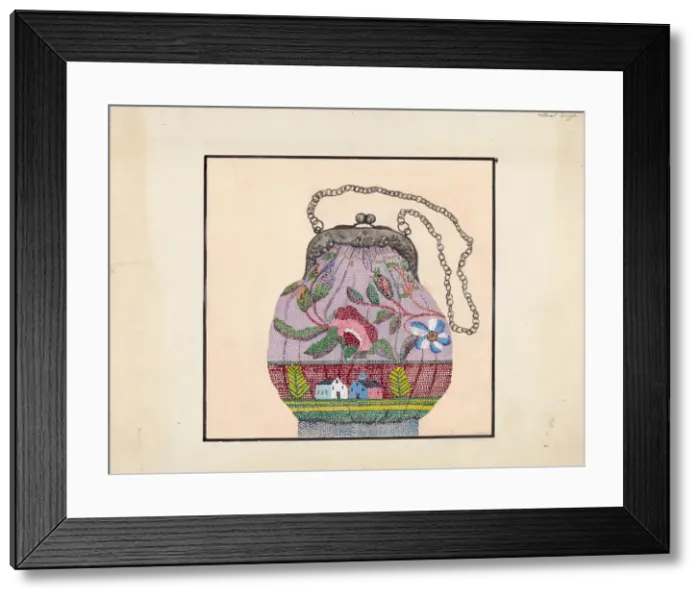 Framed Print : Bag, c. 1937. Creator: Margaret Linsley Framed Print : Bag, c. 1937. Creator: Margaret Linsley