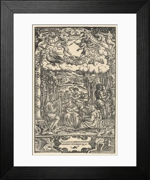 Framed Print : The Dominion of Venus, from The Seven Planets, 1533. Creator: Unknown Framed Print : The Dominion of Venus, from The Seven Planets, 1533. Creator: Unknown