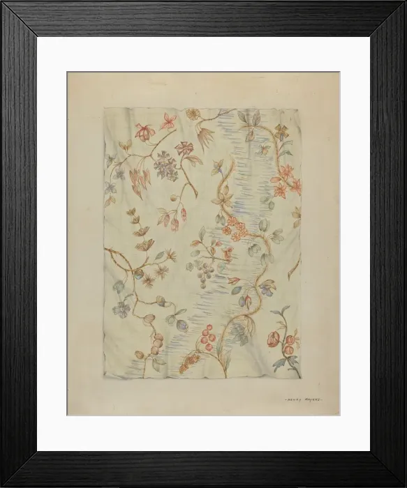 Framed Print : Dress Fabric, 1935 / 1942. Creator: Henry Meyers Framed Print : Dress Fabric, 1935 / 1942. Creator: Henry Meyers