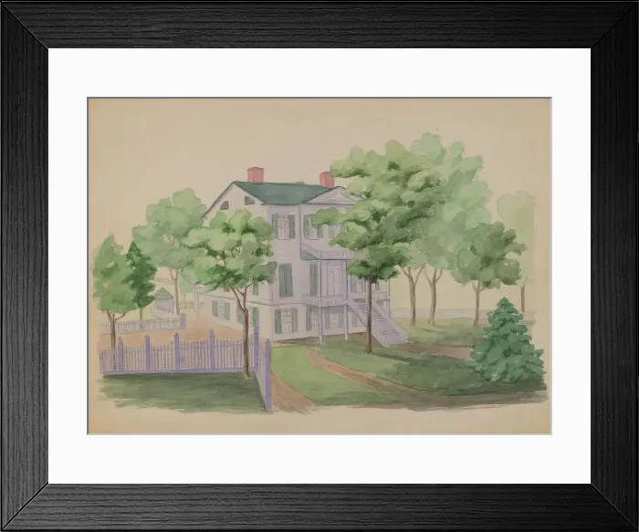 Framed Print : Grenseback Estate, 1935 / 1942. Creator: Helen Miller Framed Print : Grenseback Estate, 1935 / 1942. Creator: Helen Miller