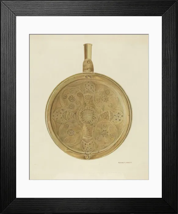 Framed Print : Warming Pan, 1935 / 1942. Creator: Edward Jewett Framed Print : Warming Pan, 1935 / 1942. Creator: Edward Jewett