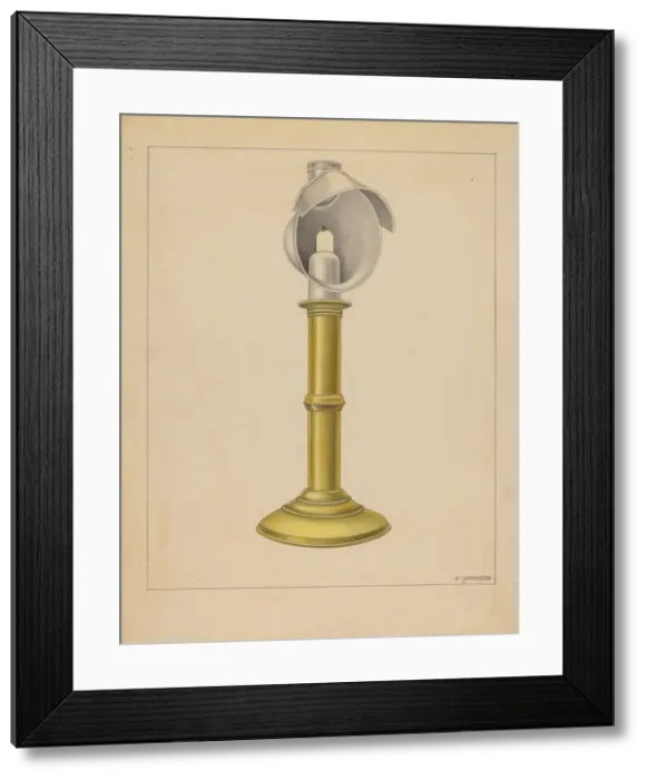 Framed Print : Candlestick, 1935 / 1942. Creator: Philip Johnson Framed Print : Candlestick, 1935 / 1942. Creator: Philip Johnson