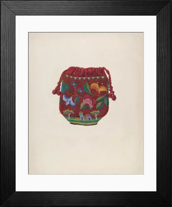 Framed Print : Bag, c. 1940. Creator: Harriette Gale Framed Print : Bag, c. 1940. Creator: Harriette Gale