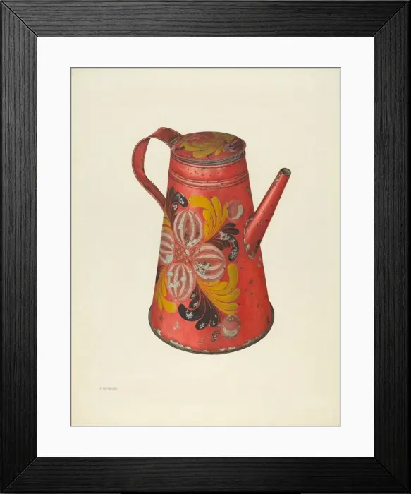 Framed Print : Coffeepot, 1940. Creator: Charles Henning