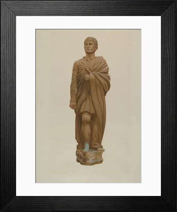 Framed Print : Figurehead: Hercules, 1935 / 1942. Creator: John W Kelleher Framed Print : Figurehead: Hercules, 1935 / 1942. Creator: John W Kelleher
