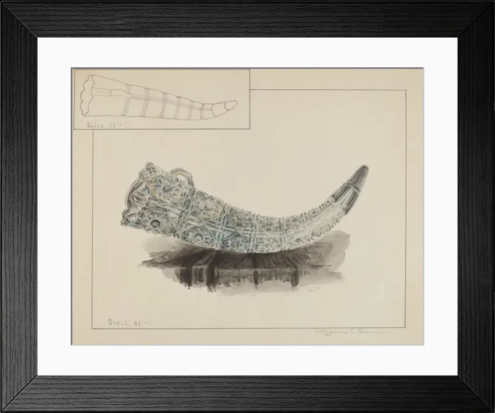 Framed Print : Glass Flower Holder, c. 1936. Creator: Magnus S. Fossum Framed Print : Glass Flower Holder, c. 1936. Creator: Magnus S. Fossum