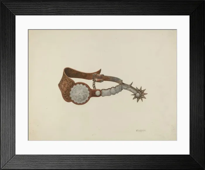 Framed Print : Spur, 1935 / 1942. Creator: William Kieckhofel Framed Print : Spur, 1935 / 1942. Creator: William Kieckhofel