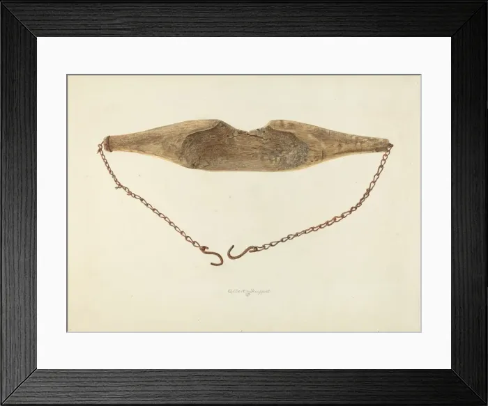 Framed Print : Water Yoke, 1938. Creator: Albert Geuppert Framed Print : Water Yoke, 1938. Creator: Albert Geuppert