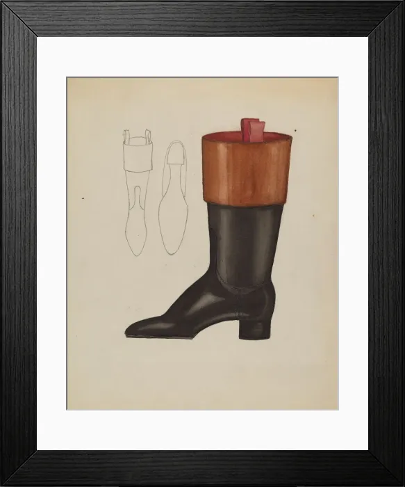 Framed Print : Riding Boot, c. 1936. Creator: Dorothy Gernon Framed Print : Riding Boot, c. 1936. Creator: Dorothy Gernon