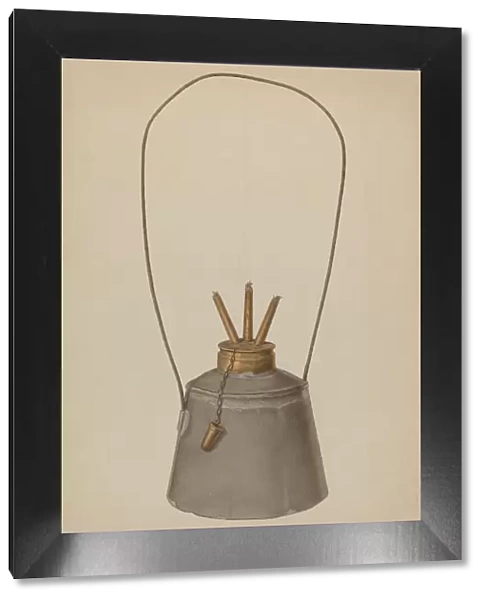 Camphene Lamp, 1938. Creator: Jacob Gielens