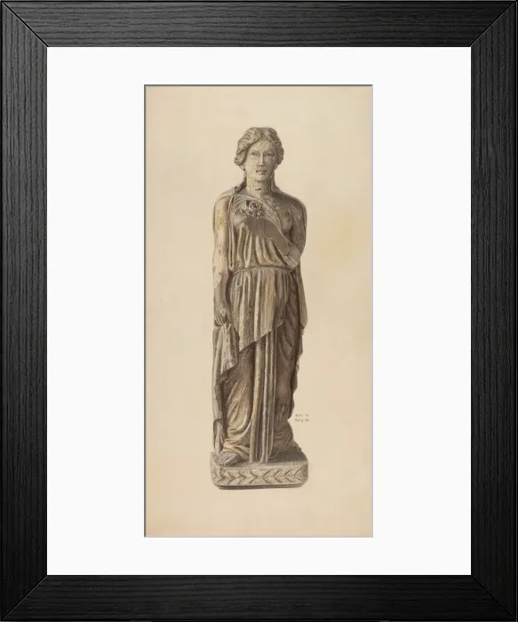 Framed Print : Circus Wagon Figure, 1938. Creator: Alvin M Gully Framed Print : Circus Wagon Figure, 1938. Creator: Alvin M Gully