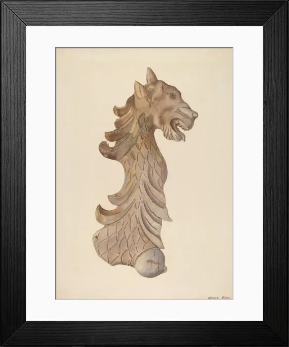 Framed Print : Head of a Leopard, 1935 / 1942. Creator: Harry King Framed Print : Head of a Leopard, 1935 / 1942. Creator: Harry King