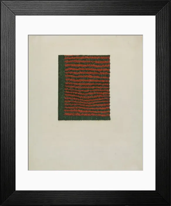 Framed Print : Shaker Textile, c. 1936. Creator: Helen E. Gilman Framed Print : Shaker Textile, c. 1936. Creator: Helen E. Gilman