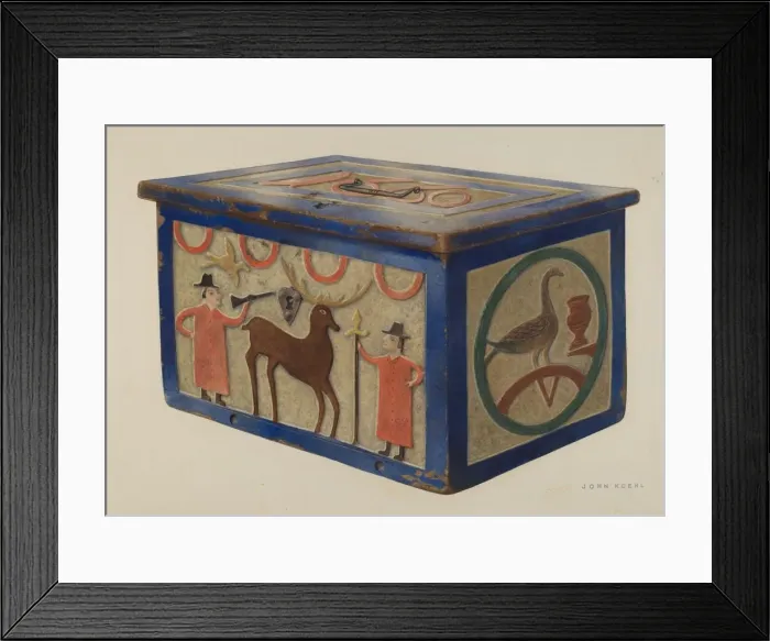 Framed Print : Bridal Chest, 1935 / 1942. Creator: John Koehl Framed Print : Bridal Chest, 1935 / 1942. Creator: John Koehl