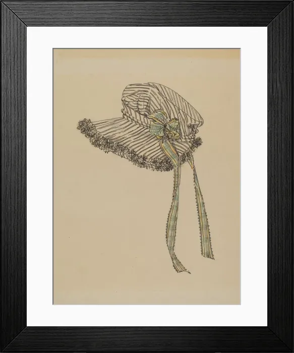 Framed Print : Bonnet, 1935 / 1942. Creator: Rosalia Lane Framed Print : Bonnet, 1935 / 1942. Creator: Rosalia Lane