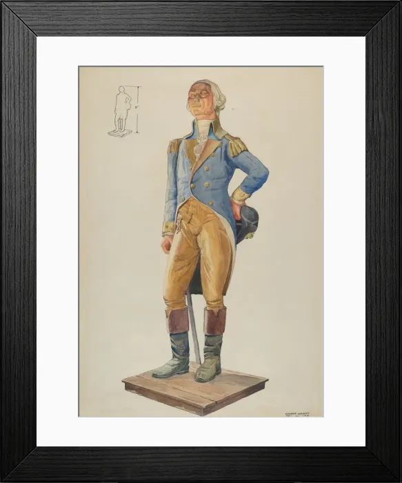 Framed Print : George Washington, c. 1936. Creator: Edward Grant