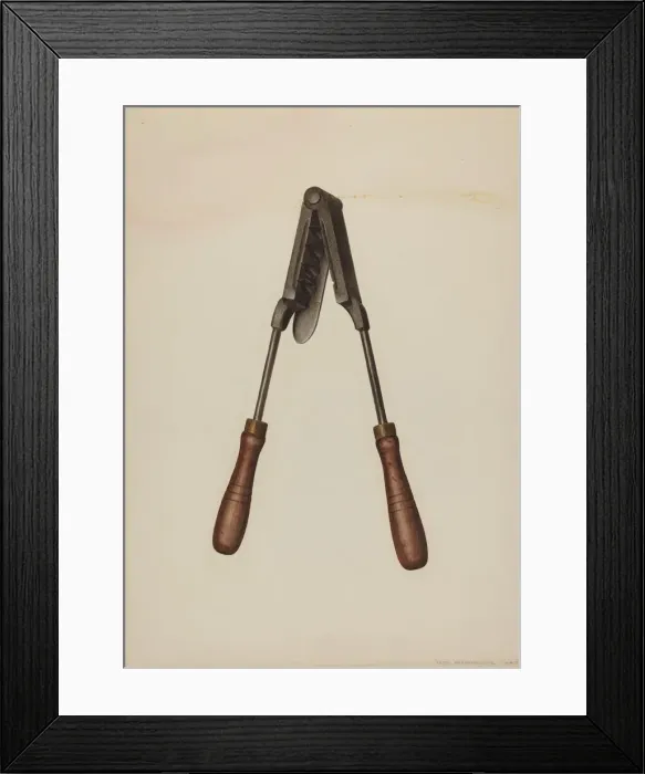 Framed Print : Bullet Mold, 1942. Creator: Fred Hassebrock Framed Print : Bullet Mold, 1942. Creator: Fred Hassebrock