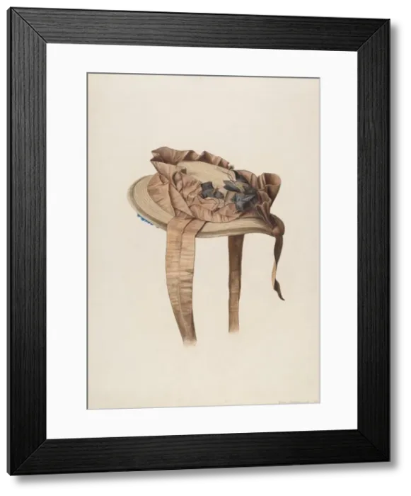 Framed Print : Bonnet, 1942. Creator: Fred Hassebrock Framed Print : Bonnet, 1942. Creator: Fred Hassebrock