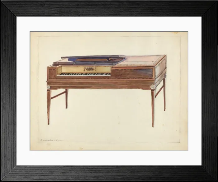 Framed Print : Piano, 1935 / 1942. Creator: George Loughridge Framed Print : Piano, 1935 / 1942. Creator: George Loughridge