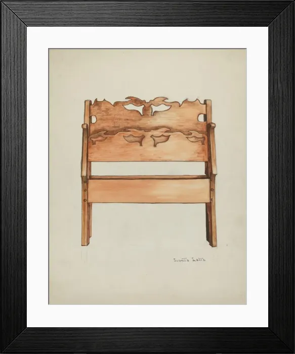 Framed Print : Bed, 1935  /  1942. Creator: Juanita Lantz