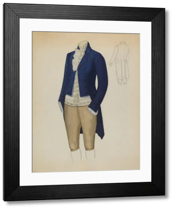 Framed Print : Mans Suit, c. 1936. Creator: Esther Hansen Framed Print : Mans Suit, c. 1936. Creator: Esther Hansen
