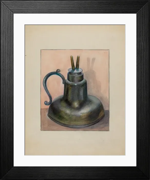 Framed Print : Lamp, 1935 / 1942. Creator: Albert J. Levone Framed Print : Lamp, 1935 / 1942. Creator: Albert J. Levone