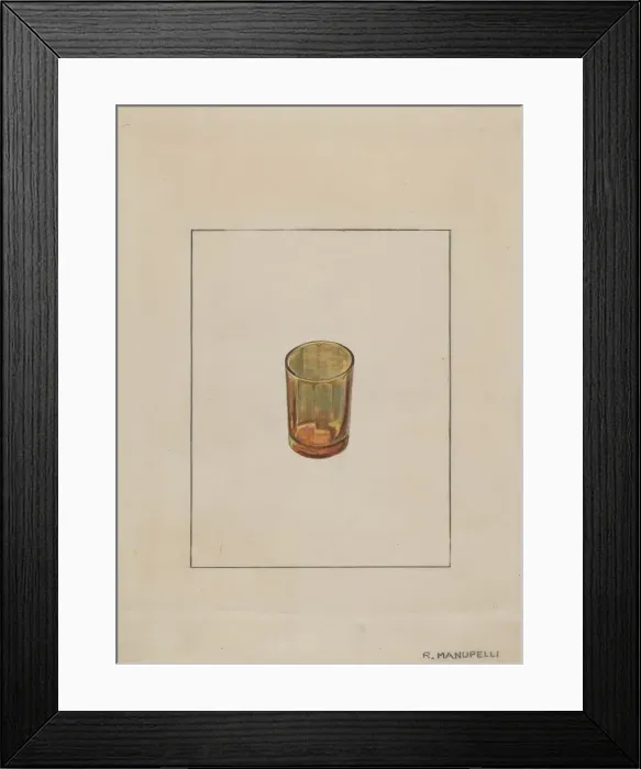Framed Print : Amber Glass, 1935 / 1942. Creator: Raymond Manupelli Framed Print : Amber Glass, 1935 / 1942. Creator: Raymond Manupelli