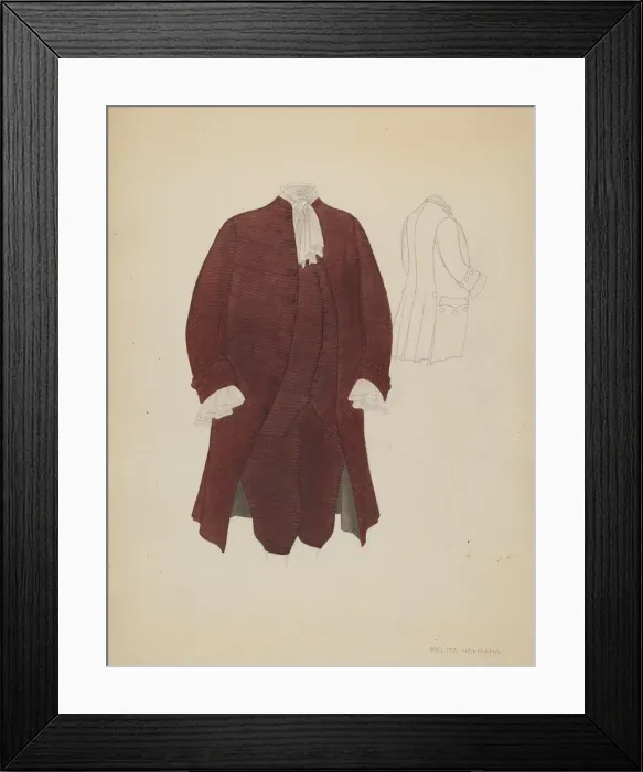 Framed Print : Mans Suit, c. 1936. Creator: Melita Hofmann Framed Print : Mans Suit, c. 1936. Creator: Melita Hofmann