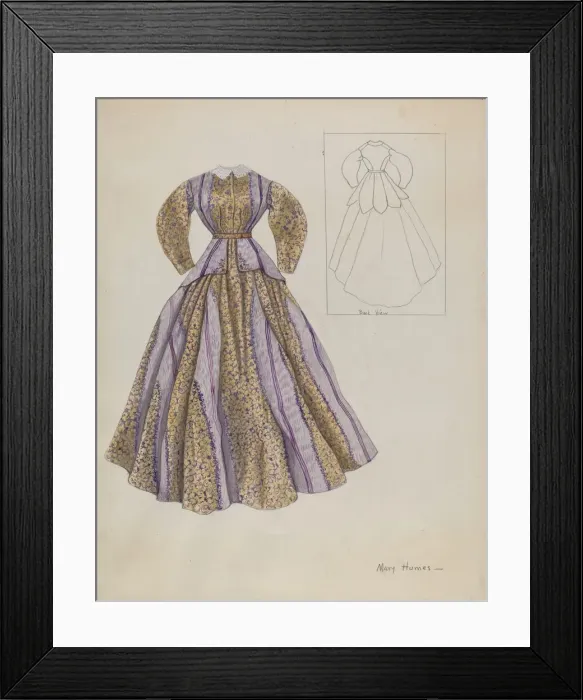 Framed Print : Costume, c. 1937. Creator: Mary E Humes Framed Print : Costume, c. 1937. Creator: Mary E Humes