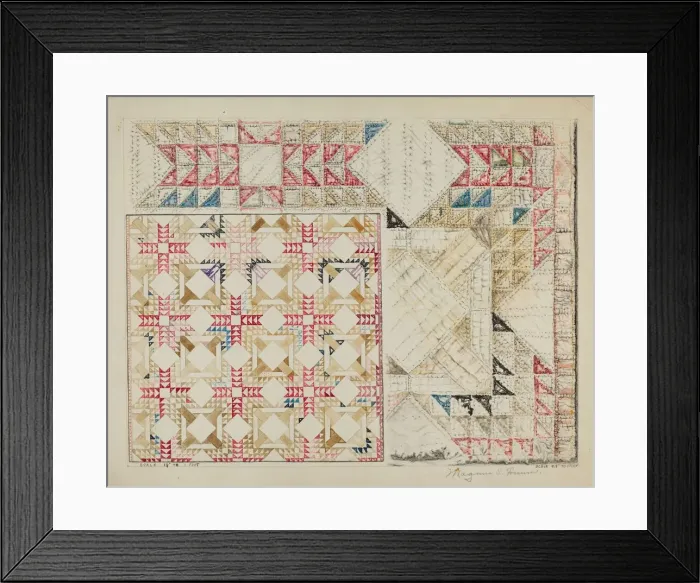 Framed Print : Quilt, c. 1937. Creator: Magnus S. Fossum Framed Print : Quilt, c. 1937. Creator: Magnus S. Fossum