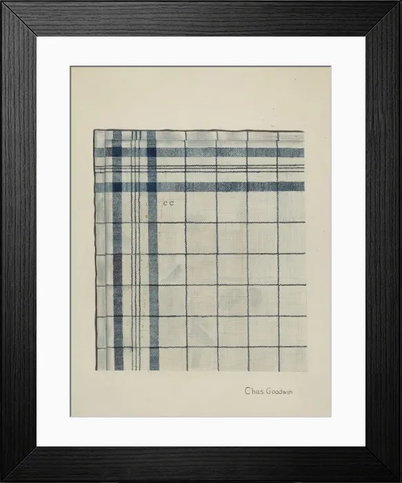 Framed Print : Shaker Kerchief, c. 1937. Creator: Charles Goodwin Framed Print : Shaker Kerchief, c. 1937. Creator: Charles Goodwin