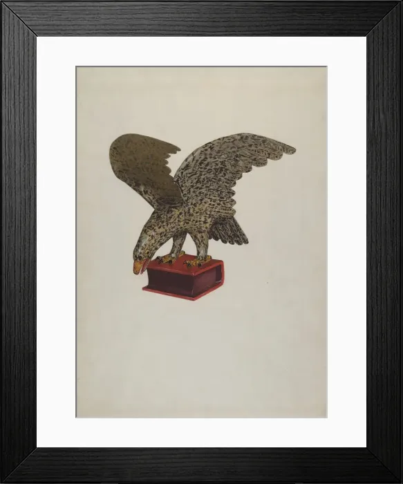 Framed Print : Spread Eagle on Bible, c. 1937. Creator: Joseph Goldberg Framed Print : Spread Eagle on Bible, c. 1937. Creator: Joseph Goldberg