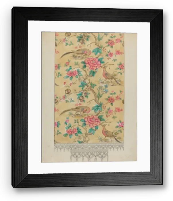 Framed Print : Curtain Drapery, c. 1936. Creator: Henry Meyers Framed Print : Curtain Drapery, c. 1936. Creator: Henry Meyers