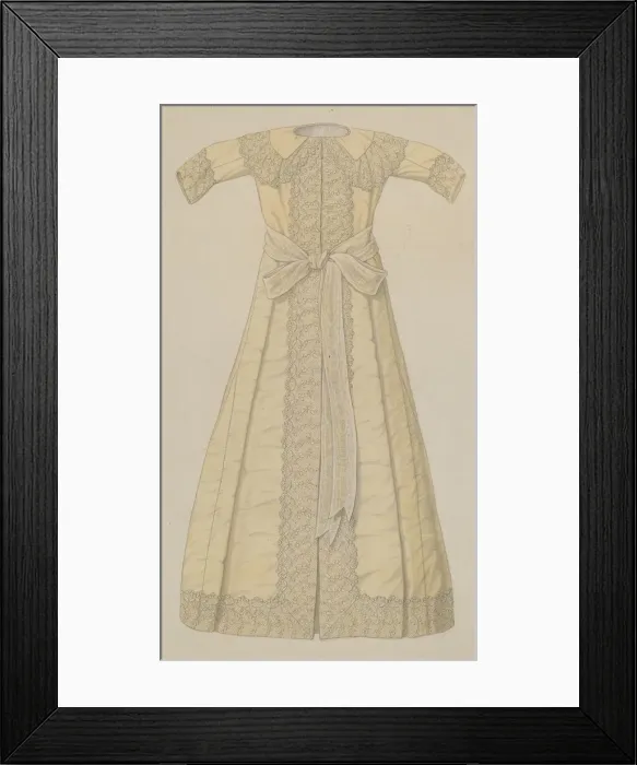 Framed Print : Childs Silk Coat, c. 1937. Creator: Jacob Gielens Framed Print : Childs Silk Coat, c. 1937. Creator: Jacob Gielens