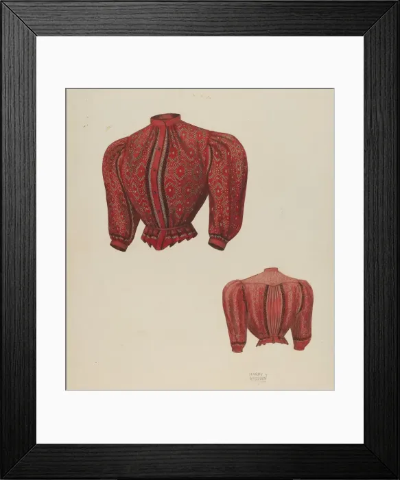 Framed Print : Shirtwaist, c. 1937. Creator: Harry Grossen Framed Print : Shirtwaist, c. 1937. Creator: Harry Grossen