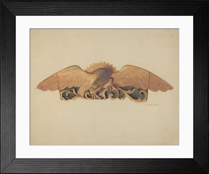 Framed Print : Stern Decoration, c. 1937. Creator: Jerome Hoxie Framed Print : Stern Decoration, c. 1937. Creator: Jerome Hoxie