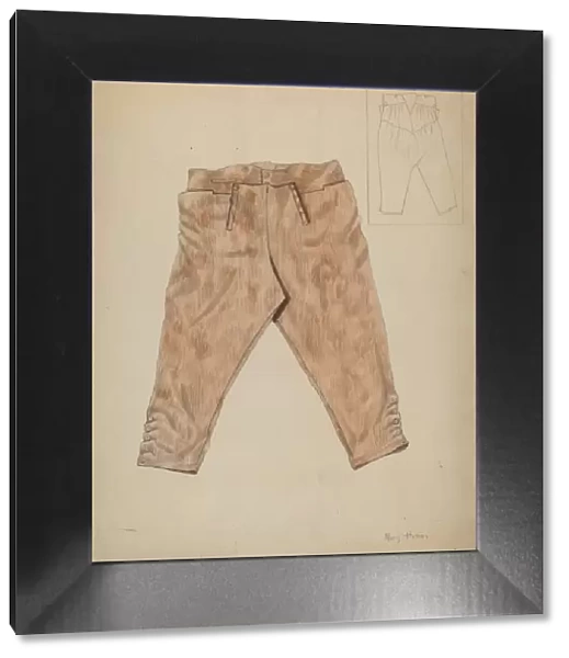 Hunting Trousers, c. 1936. Creator: Mary E Humes