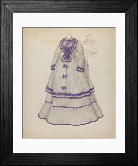 Framed Print : Dress, c. 1937. Creator: Melita Hofmann Framed Print : Dress, c. 1937. Creator: Melita Hofmann
