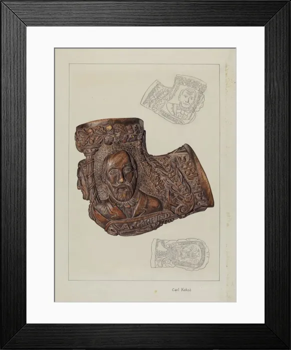 Framed Print : Pipe Bowl, c. 1937. Creator: Carl Keksi Framed Print : Pipe Bowl, c. 1937. Creator: Carl Keksi