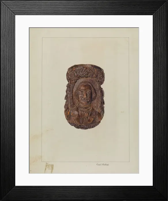 Framed Print : Pipe Bowl, c. 1937. Creator: Carl Keksi Framed Print : Pipe Bowl, c. 1937. Creator: Carl Keksi