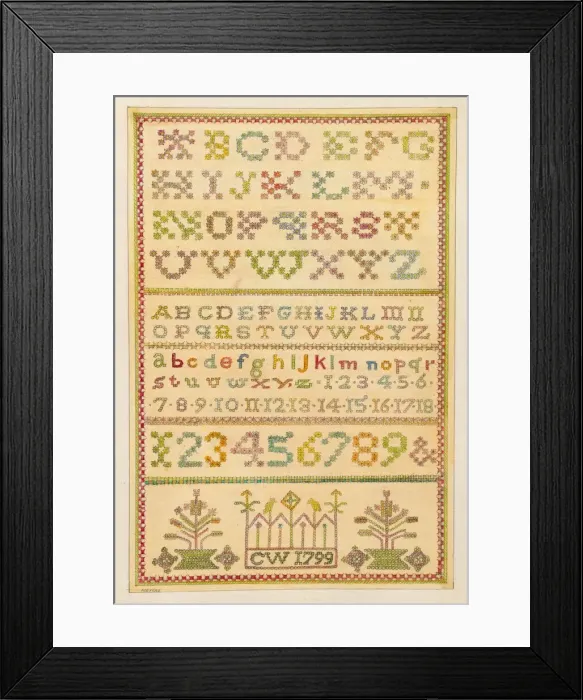 Framed Print : Sampler, c. 1936. Creator: Henry Meyers Framed Print : Sampler, c. 1936. Creator: Henry Meyers
