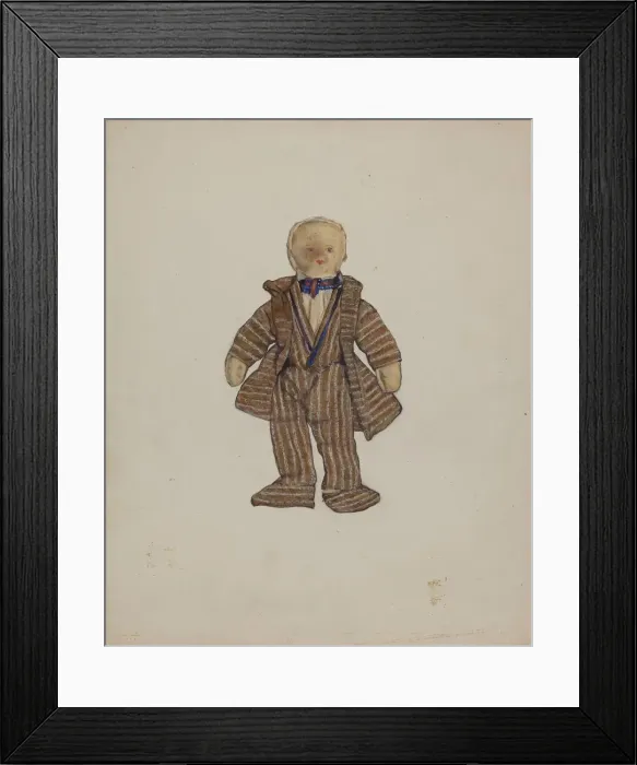 Framed Print : Rag Doll, c. 1936. Creator: Jane Iverson Framed Print : Rag Doll, c. 1936. Creator: Jane Iverson
