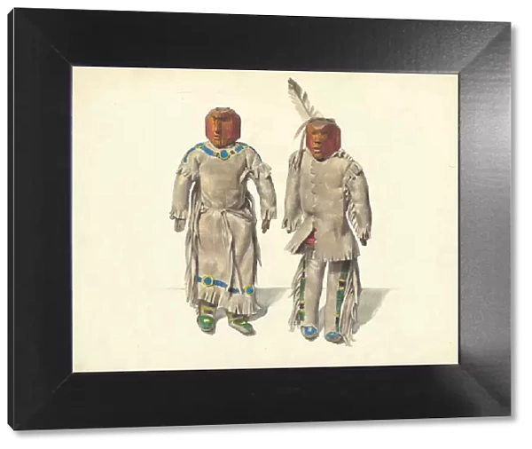Cree Indian Dolls, c. 1936. Creator: Jane Iverson