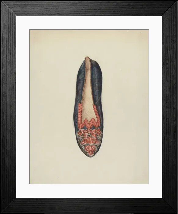Framed Print : Evening Slipper, c. 1937. Creator: William Kieckhofel Framed Print : Evening Slipper, c. 1937. Creator: William Kieckhofel