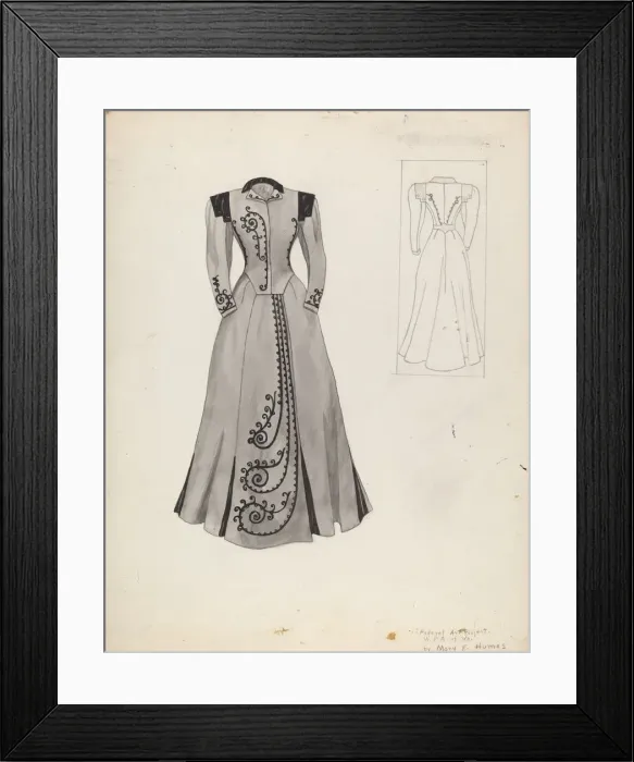 Framed Print : Suit (Costume), c. 1937. Creator: Mary E Humes Framed Print : Suit (Costume), c. 1937. Creator: Mary E Humes