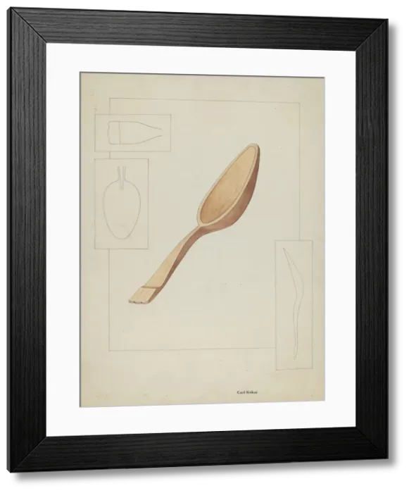 Framed Print : Spoon, c. 1936. Creator: Carl Keksi Framed Print : Spoon, c. 1936. Creator: Carl Keksi