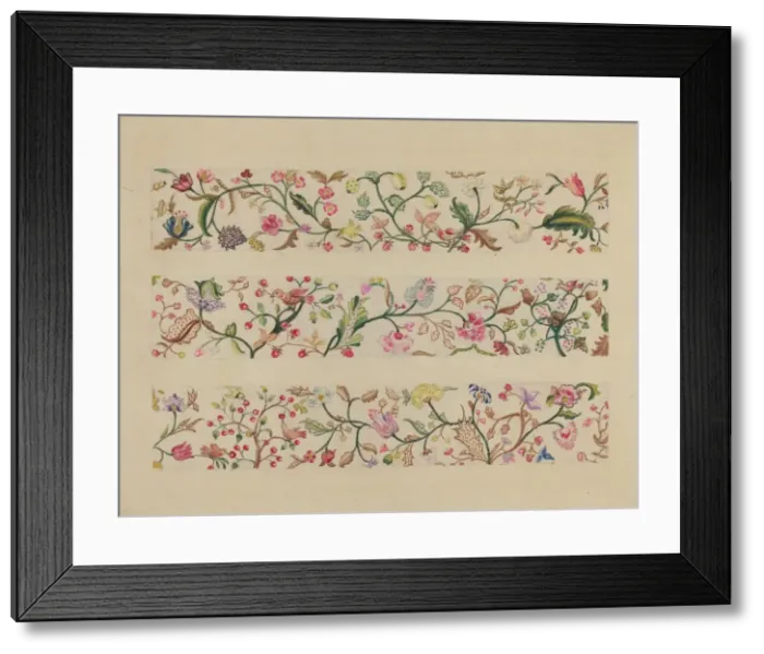Framed Print : Border or Valance, c. 1936. Creator: Fanchon Larzelere Framed Print : Border or Valance, c. 1936. Creator: Fanchon Larzelere