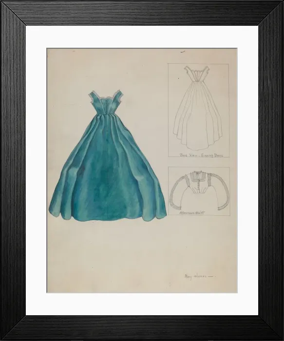 Framed Print : Costume, c. 1937. Creator: Mary E Humes Framed Print : Costume, c. 1937. Creator: Mary E Humes