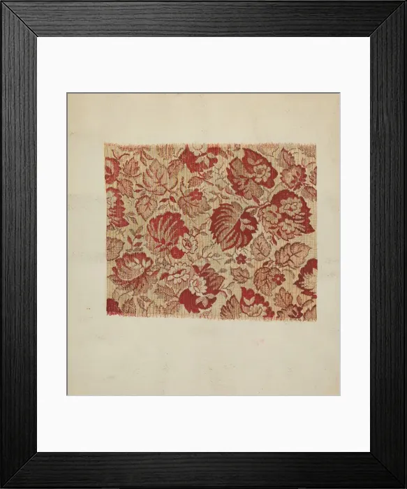 Framed Print : Ingrain Carpet, c. 1936. Creator: Jules Lefevere Framed Print : Ingrain Carpet, c. 1936. Creator: Jules Lefevere