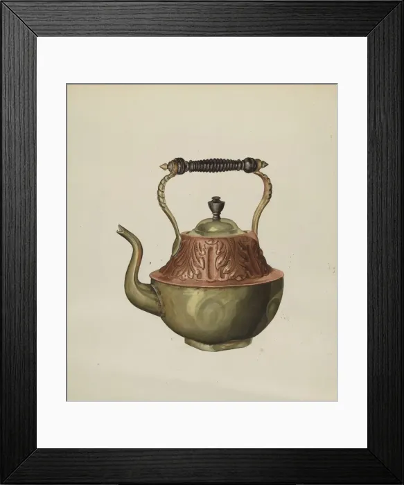 Framed Print : Teapot, c. 1937. Creator: Henry Meyers Framed Print : Teapot, c. 1937. Creator: Henry Meyers
